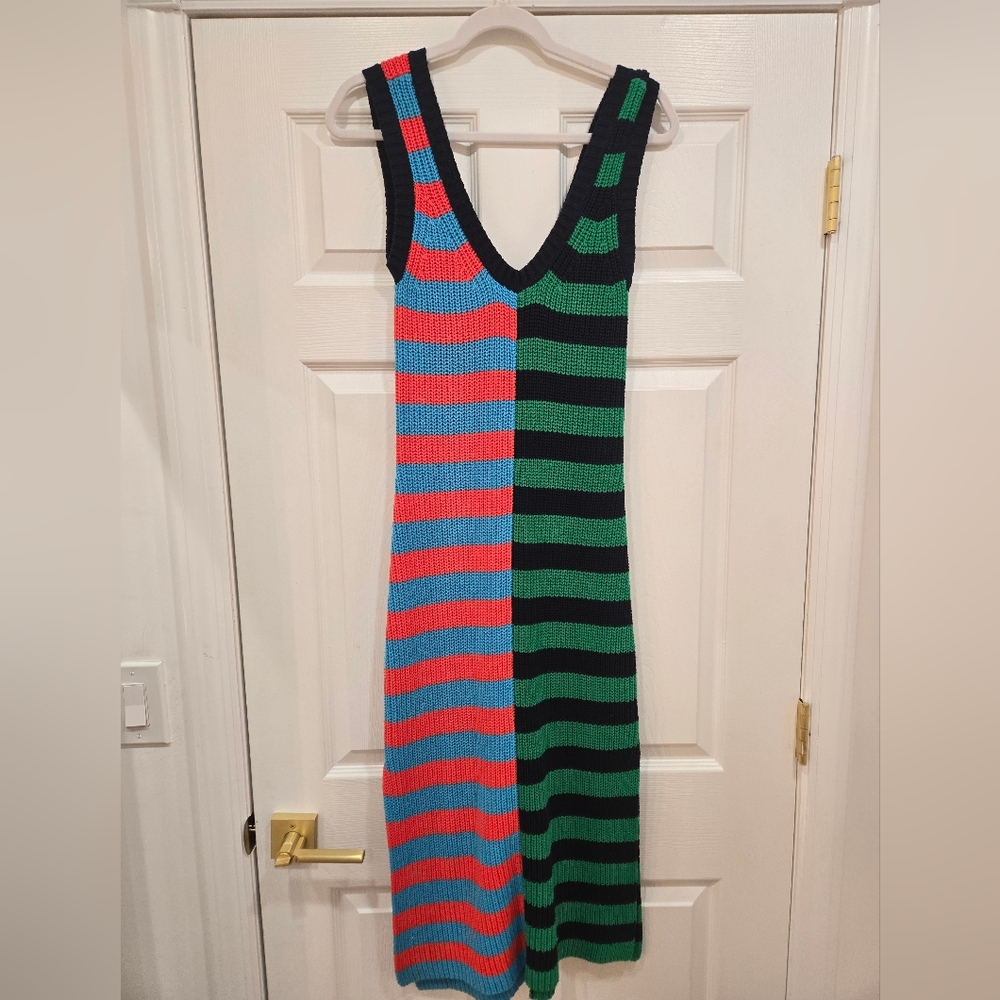 STAUD Multicolor Striped Dress